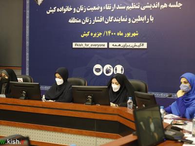 جلسه هم اندیشی تنظیم سند ارتقاء وضعیت زنان و خانواده در کیش